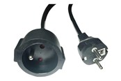 Strömkabel (extern) - MicroConnect - power extension cable - Type F/E to Type E - 3 m - MC-PE0300FRB