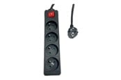 Strömkabel (extern) - MicroConnect - power strip - 4-way on/off switch - MC-PSOO040500FRB