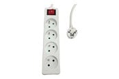 Strömkabel (extern) - MicroConnect - power strip - 4-way on/off switch - MC-PSOO040500FRW