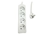 Strömkabel (extern) - MicroConnect - power strip - 4-way - MC-PS040300FRW