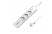 Strömkabel (extern) - MicroConnect - power strip - 3-way on/off switch - MC-GRU00315WS-USB