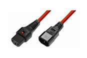 Strömkabel (extern) - MicroConnect - power extension cable - power IEC 60320 C13 to IEC 60320 C14 - 1.5 m - MC-C13C14LOCK-1.5M