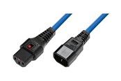 Strömkabel (extern) - MicroConnect - power extension cable - power IEC 60320 C13 to IEC 60320 C14 - 2 m - MC-C13C14LOCK-2MB