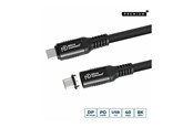 USB-kabel - MicroConnect Premium - USB-C cable - USB-C to USB-C - 15 cm - MC-LS-USB4CC0.15