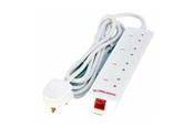 Strömkabel (extern) - MicroConnect - power strip - with surge protection - MC-UKSURGESTRIP4-2M