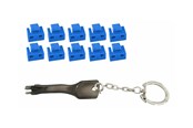 Nätverks tillbehör - MicroConnect LAN port blocker with key - MC-RJ45PORTBLOCK-B