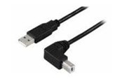 USB-kabel - MicroConnect - USB cable - USB Type A to USB Type B - 10 m - USBAB2ANGLE10