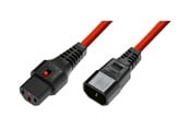 Strömkabel (intern) - MicroConnect - power cable - power IEC 60320 C13 to IEC 60320 C14 - 2.5 m - MC-C13C14LOCK-2.5MR