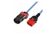 Strömkabel (intern) - MicroConnect - power cable - power IEC 60320 C13 to IEC 60320 C14 - 1.5 m - MC-DUALC13C14S-1.5B