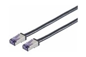Nätverkskabel - Lanview patch cable - 5 m - black - Svart - 5m - LVN-CAT6A-FLEX-5M