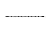 Nätverks tillbehör - Lanview rack cable lacing bar (horizontal) - 0.5U - 19" - LVR125625