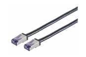 Nätverkskabel - Lanview patch cable - 15 m - black - Svart - 15m - LVN-CAT6A-FLEX-15M