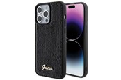 Mobile - Covers & Cases - GUESS Sequin Script Metal case for iPhone 15 Pro Max - black - 3666339172909