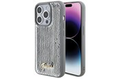 Mobile - Covers & Cases - GUESS Sequin Script Metal case for iPhone 15 Pro Max - silver - 3666339173180