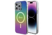 Mobile - Covers & Cases - GUESS IML Iridescent MagSafe case for iPhone 15 Pro - black - 3666339154660