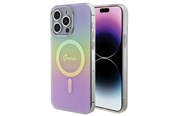 Mobile - Covers & Cases - GUESS IML Iridescent MagSafe case for iPhone 15 Pro - pink - 3666339155087