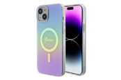 Mobile - Covers & Cases - GUESS IML Iridescent MagSafe case for iPhone 15 Plus - purple - 3666339154790