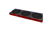 Chassi fläkt - Lian Li UNI FAN TL FLEX 120 (3-pack) with controller - Chassi fläkt - 120mm - Svart med RGB LED - 33 dBA - 12TL1F3B