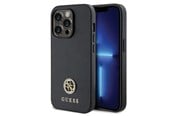 Mobile - Covers & Cases - GUESS GUHCP15LPS4DGPK iPhone 15 Pro 6.1" black/black hardcase Strass Metal Logo - 3666339150747