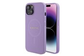 Mobile - Covers & Cases - GUESS GUHMP15SPSAHMCU iPhone 15 6.1" purple/purple hardcase Saffiano MagSafe - 3666339155902