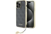 Mobile - Covers & Cases - GUESS 4G Charms Collection case for iPhone 15 Pro Max - gray - 3666339171698