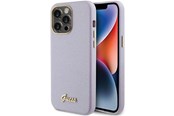 Mobile - Covers & Cases - GUESS Glitter Glossy Script case for iPhone 15 Pro Max - lilac - 3666339155377