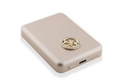 PowerBank - GUESS MagSafe 4G Strassed Metal Logo induction power bank 15W 5000mAh - gold - 5000 mAh - 3666339172169