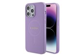 Mobile - Covers & Cases - GUESS Saffiano MagSafe case for iPhone 15 Pro - purple - 3666339155926