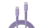 USB-kabel - X2O Longlife 100W USB-C/C cable 2M - Lavender - A12-193-0007 2M SOFT PINK