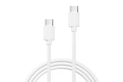 USB-kabel - X2O Basic 60W USB-C/C cable 1.2m - White - BB01 PVC 1.2M