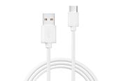 USB-kabel - X2O Basic USB-A/C 60W cable 1.2m - White - AA01 PVC1.2M
