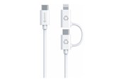 USB-kabel - eSTUFF INFINITE - USB-C cable kit - USB-C to Lightning USB-C - 1 m - ES600170