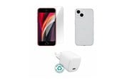 Andra mobiltillbehör - eSTUFF - accessory kit for mobile phone - charger cover glass - ES-KIT-IPHSE(2022)