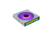 Chassi fläkt - Lian Li UNI FAN SLINF FLEX 120 Reversed - Chassi fläkt - 120mm - Vit med RGB LED - 31 dBA - 12RSLIN1F1W
