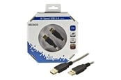 USB-kabel - Deltaco - USB cable - USB to USB - 2 m - USB2-8-K