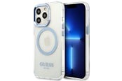 Mobile - Covers & Cases - GUESS Metal Outline MagSafe Case for iPhone 13 Pro / iPhone 13 - Blue - 3666339057237