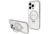 Mobile - Covers & Cases - GUESS Ring Stand Script Glitter MagSafe case for iPhone 15 Pro - transparent - 3666339156626