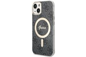 Mobile - Covers & Cases - GUESS IML 4G MagSafe case for iPhone 15 - black - 3666339194543