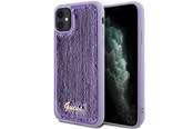 Mobile - Covers & Cases - GUESS Sequin Script Metal case for iPhone 11 / Xr - purple - 3666339176129