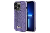 Mobile - Covers & Cases - GUESS Sequin Script Metal case for iPhone 13 Pro Max - purple - 3666339176174