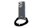 Mobile - Covers & Cases - GUESS Crossbody Cord 4G Print case for iPhone 15 Pro Max - black - 3666339147952
