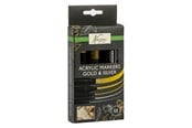 Konst- och hantverksmaterial - Nassau Acrylic Marker Set Gold & Silver - 5 pcs. - AR017005