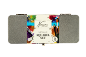 Konst- och hantverksmaterial - Nassau Metallic Aquarel Set - 24 pcs - AR052806
