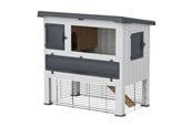Gnagare - Ferplast Grand Lodge 120 Rabbit Hutch Grey - 8010690139777