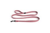 Hundar - Hay - Dogs Leash Flat - S/M - Red and white stripe - AD865-F281-AU34