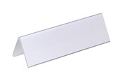 Konferens & Presentation - DURABLE sign holder - for 122 x 210 mm 61 x 210 mm - double-sided - transparent (pack of 25) - 805219