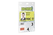 Konferens & Presentation - DURABLE name badge holder - for A6 - transparent (pack of 20) - 852619