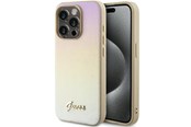 Mobile - Covers & Cases - GUESS Saffiano Iridescent Script case for iPhone 14 Pro - gold - 3666339225049