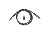 Tangentbord - Keychron Dubbel sleeved Geek 8K USB-kabel (Black) - Tangentbordskabel - Svart - Cab-38