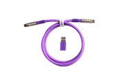 Tangentbord - Keychron Dubbel sleeved Geek 8K USB-kabel (Purple) - Tangentbordskabel - Lila - Cab-40